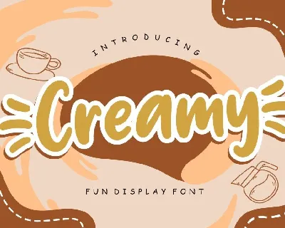 Creamy font