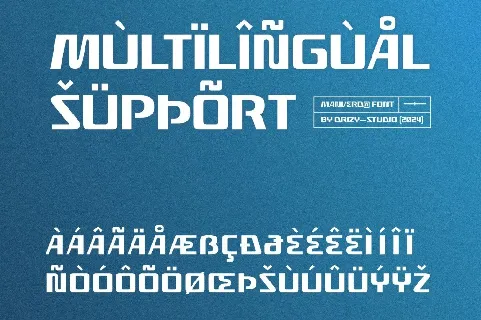 Manverd Demo font