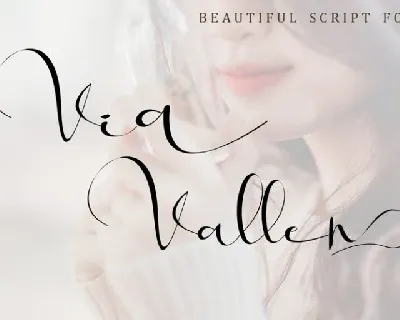 Via Vallen Calligraphy font