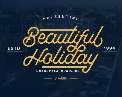 Beautiful Holiday Free font