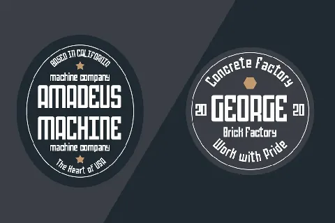 Mechanical FREE font