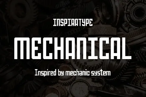 Mechanical FREE font