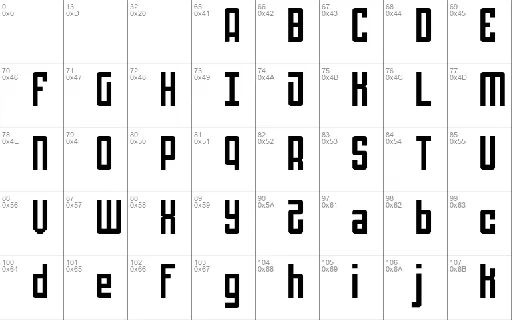 Mechanical FREE font