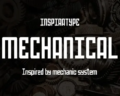 Mechanical FREE font