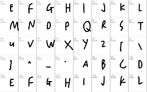 Happy Hints font