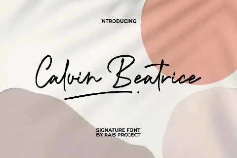 Calvin Beatrice Demo font