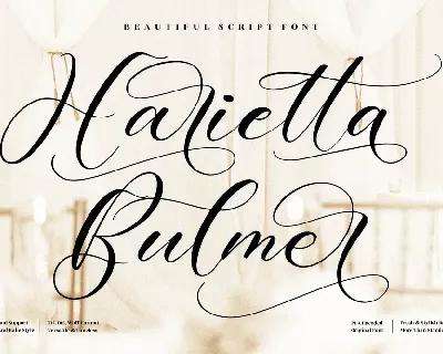 Harietta Bulmer font