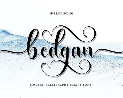 Bedgan font