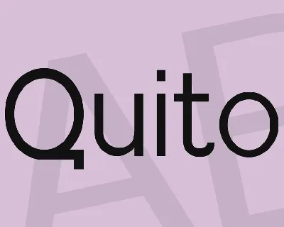 Quito font