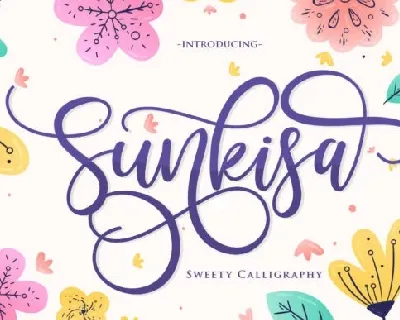 Sunkisa Calligraphy font