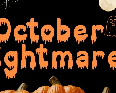 October Nightmare font