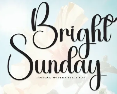 Bright Sunday Script font