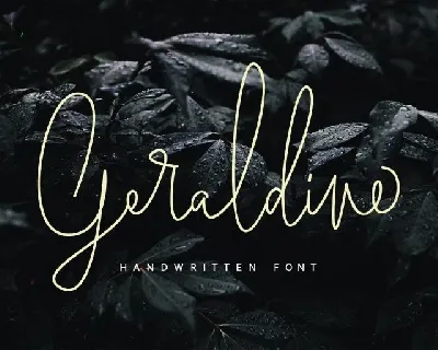 Geraldine Handwritten font