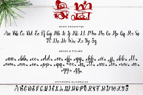 Sweet Christmas Monogram font