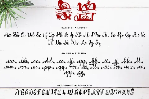 Sweet Christmas Monogram font