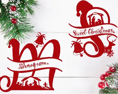 Sweet Christmas Monogram font