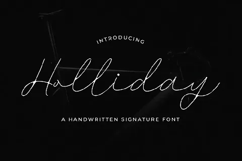 Holliday - Demo font