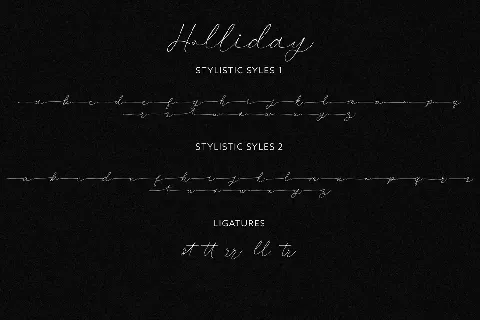 Holliday - Demo font