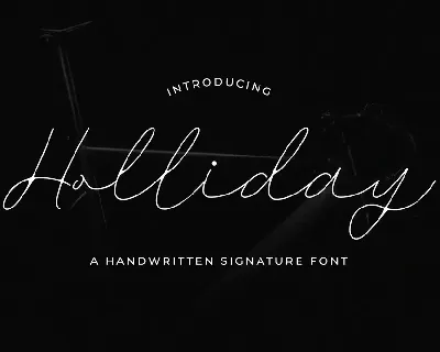 Holliday - Demo font