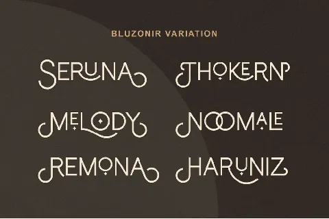 Bluzonir font