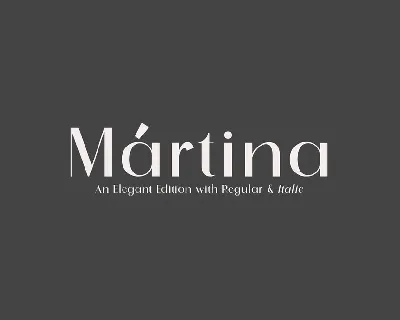 Martina font