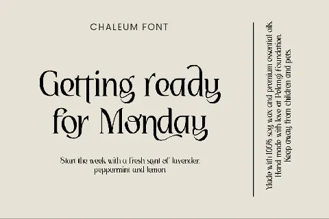 Chaleum font