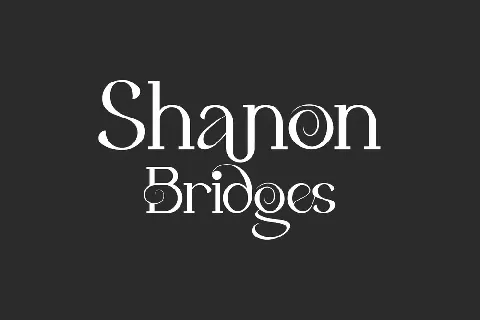 Shanon Bridges font