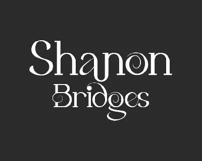 Shanon Bridges font