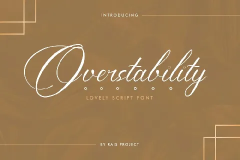 Overstability font