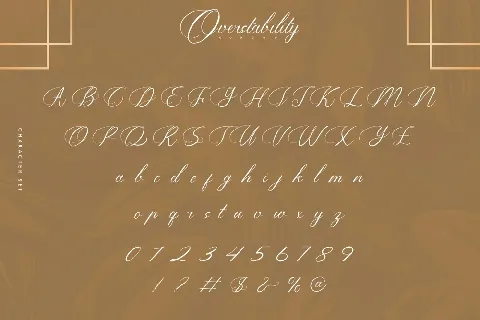 Overstability font
