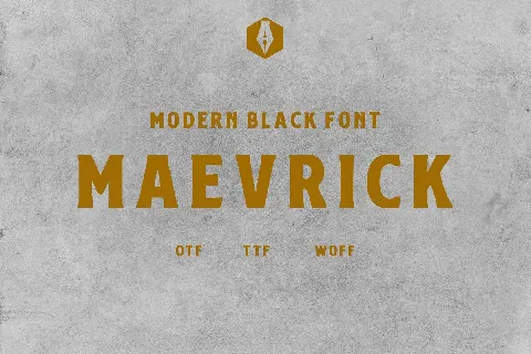 Maevricks font