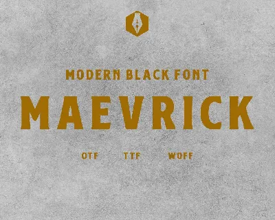 Maevricks font