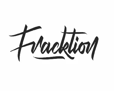 Fracktion Demo font