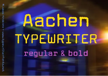 Aachen Typewriter font