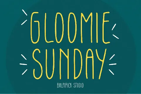 Gloomie Sunday font