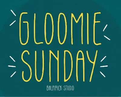 Gloomie Sunday font