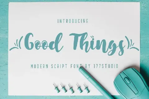 Good Things Script font