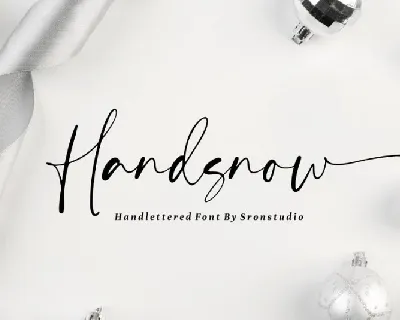 Handsnow font