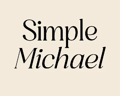 Simple Michael font