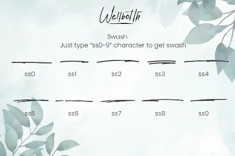 Wellbotth - Personal Use font