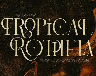 Tropical Rothela font