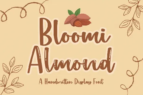 Bloomi Almond font