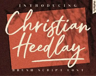 Christian Heedlay Handwritten font