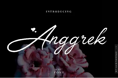 Anggrek Script font