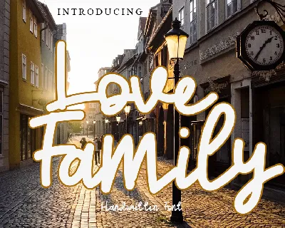 Love Family font