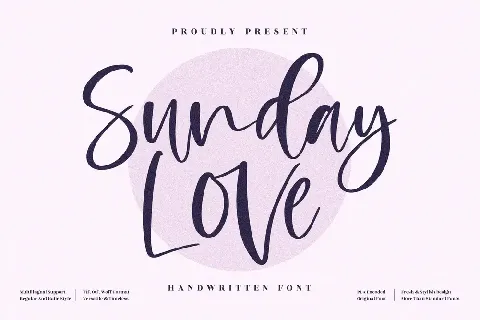 Sunday Love font