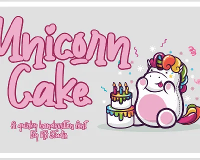Unicorn Cake font