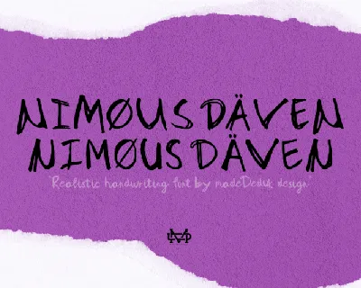 Nimous Daven font