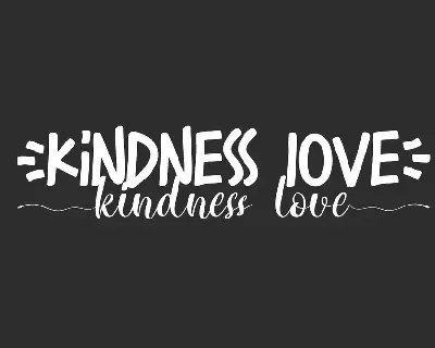 Kindness Love font