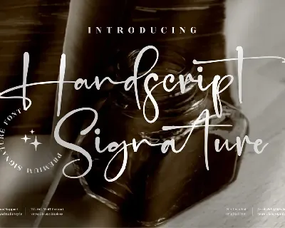 Handscript Signature font